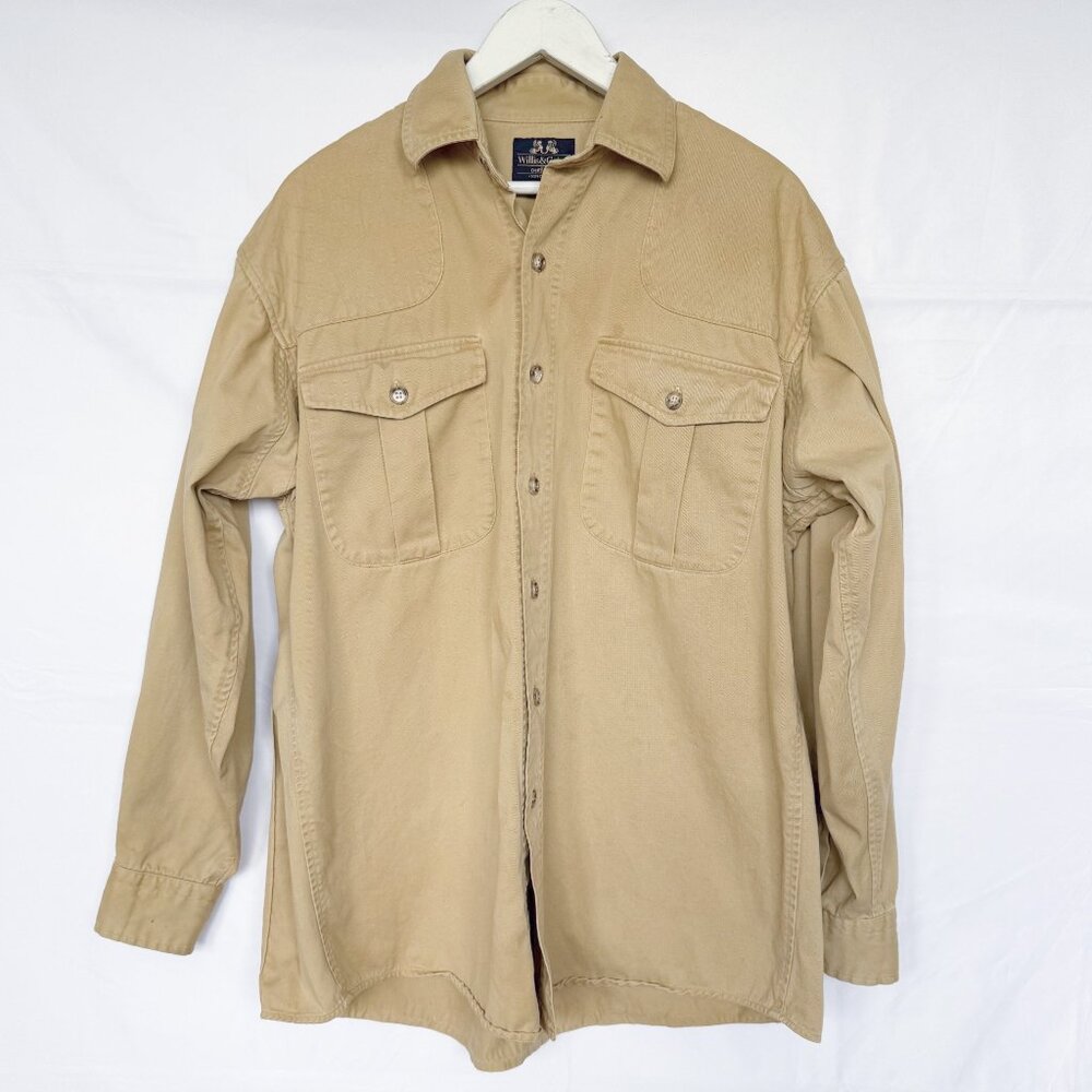 Willis & Geiger Khaki Safari Long Sleeve Shirt